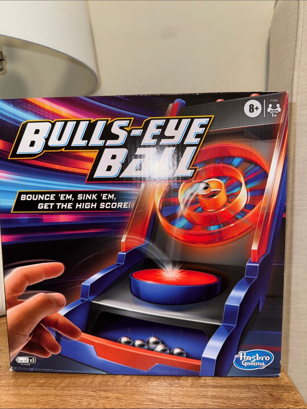 Hasbro Bulls-Eye Ball Game - Red, Blue & Silver